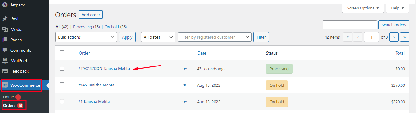 Custom Order Numbers Options - Tyche Softwares Documentation