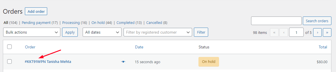 Custom Order Numbers Options - Tyche Softwares Documentation