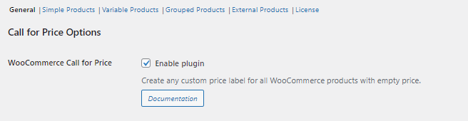 General Settings With Call for Price for WooCommerce - Tyche Softwares Documentation