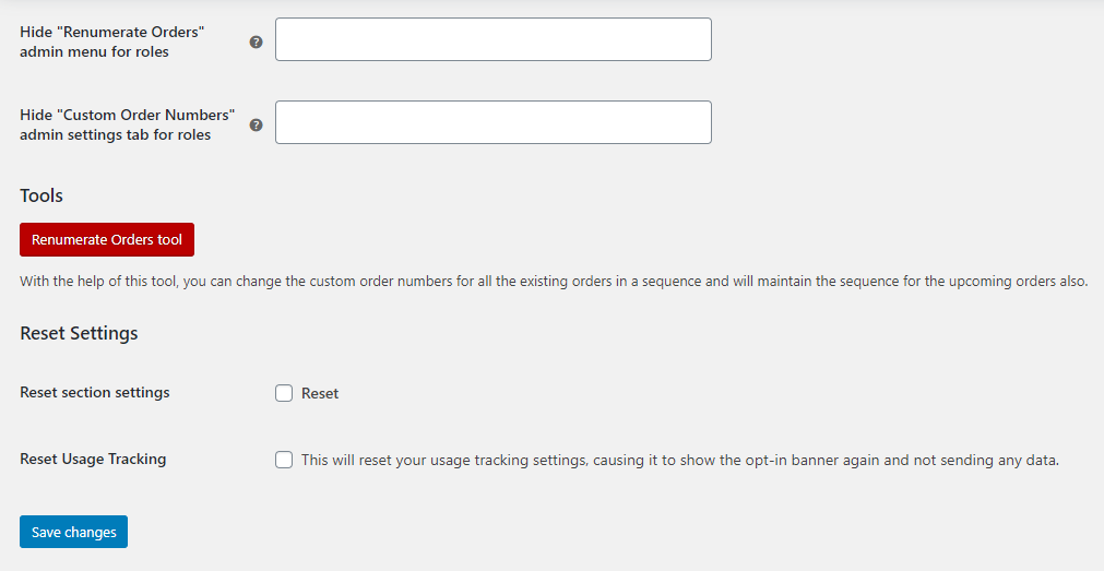 Custom Order Numbers Options - Tyche Softwares Documentation