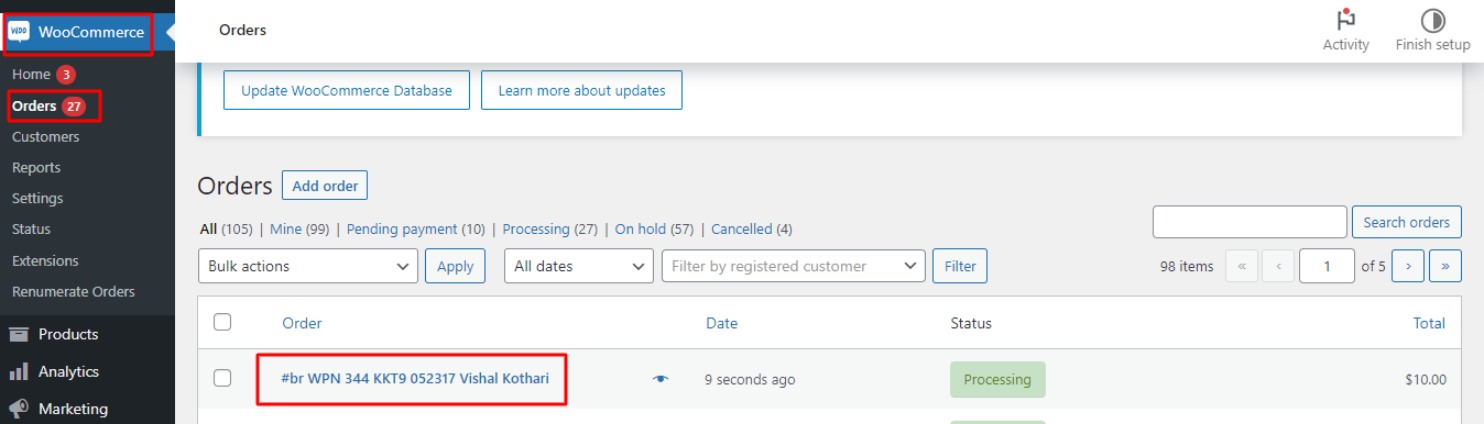 Custom Order Numbers Options - Tyche Softwares Documentation