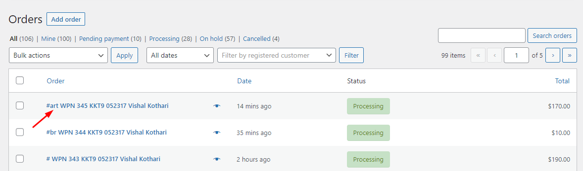 Custom Order Numbers Options - Tyche Softwares Documentation