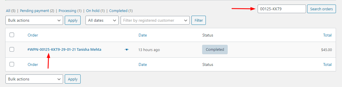 Custom Order Numbers Options - Tyche Softwares Documentation