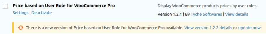 Updates on Product Prices By User Roles for WooCommerce - Tyche Softwares Documentation