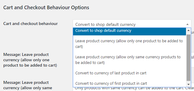 Behaviour Settings - Tyche Softwares Documentation