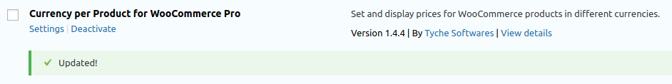 Currency per Product for WooCommerce Updates - Tyche Softwares Documentation