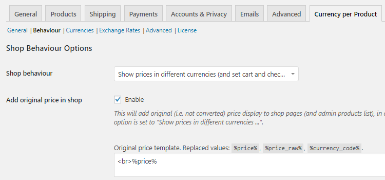 Behaviour Settings 4 Behaviour Settings - Tyche Softwares Documentation