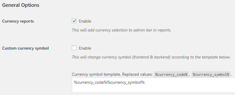 General Settings Currency per Product for WooCommerce - Tyche Softwares Documentation