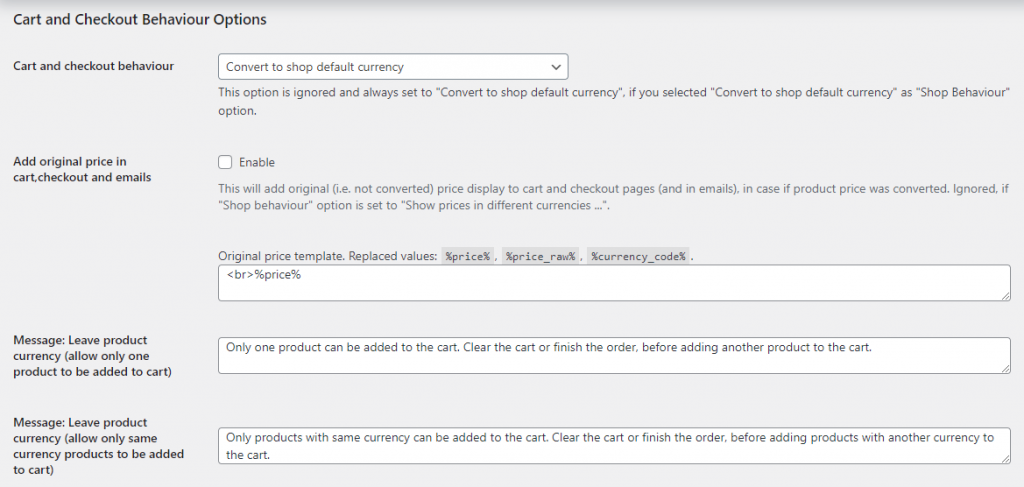 Behaviour Settings 2 Behaviour Settings - Tyche Softwares Documentation