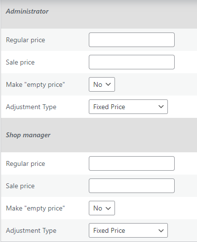 Per Product Settings in Product Prices By User Roles for WooCommerce - Tyche Softwares Documentation