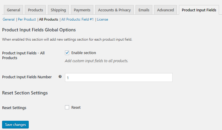 All Products Settings 1 All Products Settings - Tyche Softwares Documentation
