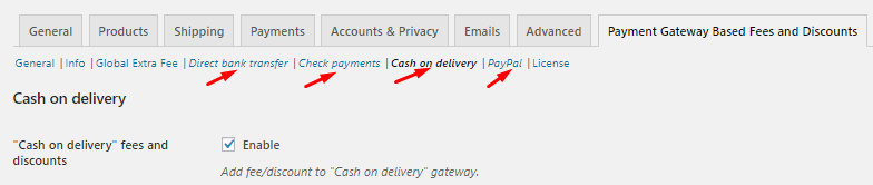 Payment Gateway Settings - Cash on delivery - Tyche Softwares Documentation