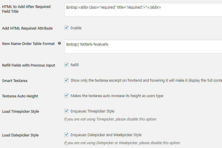 Product Input Fields for WooCommerce General Settings - Tyche Softwares Documentation
