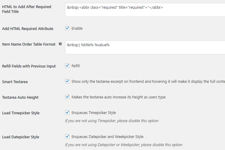 Product Input Fields for WooCommerce General Settings 2 Product Input Fields for WooCommerce General Settings - Tyche Softwares Documentation