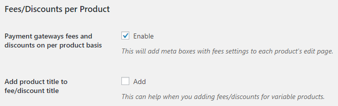 Payment Gateway Based Fees and Discounts for WooCommerce General Settings 4 Payment Gateway Based Fees and Discounts for WooCommerce General Settings - Tyche Softwares Documentation