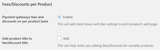 Payment Gateway Based Fees and Discounts for WooCommerce General Settings - Tyche Softwares Documentation