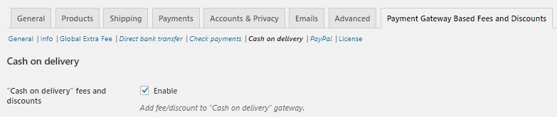 Payment Gateway Settings - Cash on delivery - Tyche Softwares Documentation