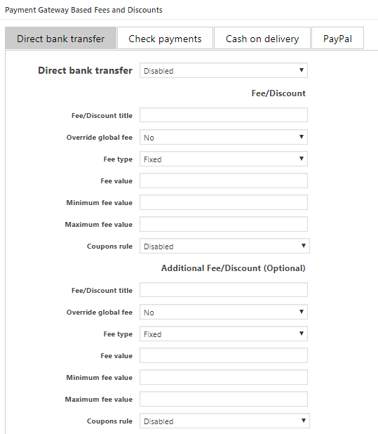 Payment Gateway Based Fees and Discounts for WooCommerce General Settings 5 Payment Gateway Based Fees and Discounts for WooCommerce General Settings - Tyche Softwares Documentation