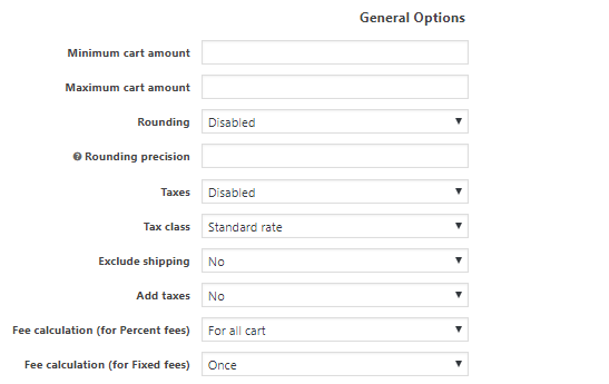 Payment Gateway Based Fees and Discounts for WooCommerce General Settings - Tyche Softwares Documentation