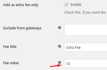 Global Extra Fee Settings - Tyche Softwares Documentation