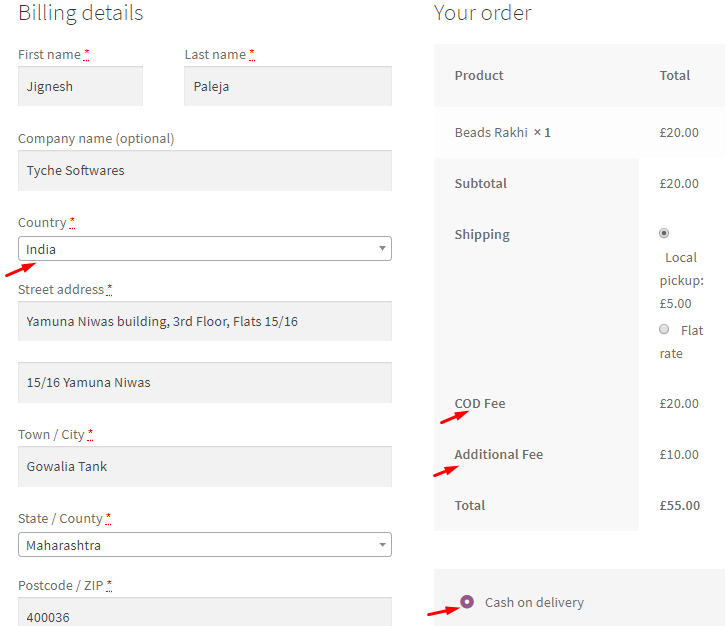 Payment Gateway Settings - Cash on delivery 53 Payment Gateway Settings - Cash on delivery - Tyche Softwares Documentation