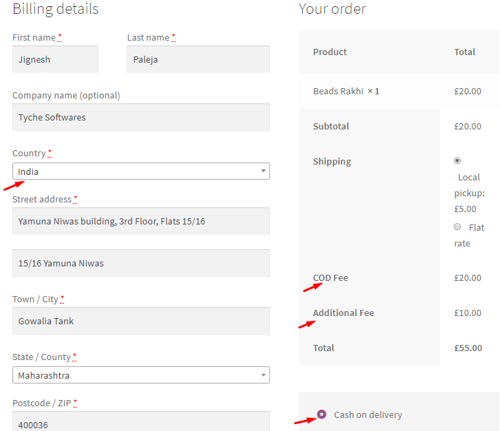 Payment Gateway Settings - Cash on delivery - Tyche Softwares Documentation