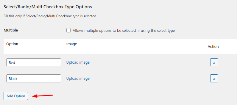 Product Input Fields Settings (All Products: #Field 1) - Tyche Softwares Documentation