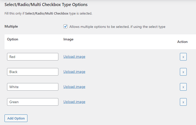 Product Input Fields Settings (All Products: #Field 1) - Tyche Softwares Documentation