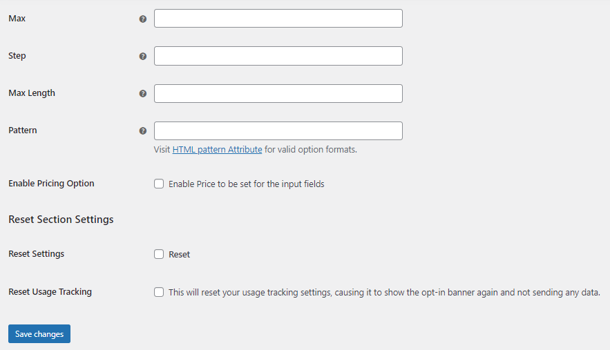 Product Input Fields Settings (All Products: #Field 1) 3 Product Input Fields Settings (All Products: #Field 1) - Tyche Softwares Documentation
