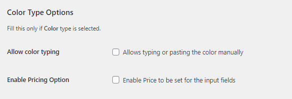 Product Input Fields Settings (All Products: #Field 1) - Tyche Softwares Documentation