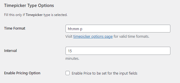 Product Input Fields Settings (All Products: #Field 1) - Tyche Softwares Documentation