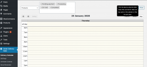 Export Delivery Dates to Print and CSV - Tyche Softwares Documentation