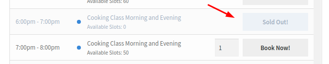 Grey Out Booked Date Enabled
