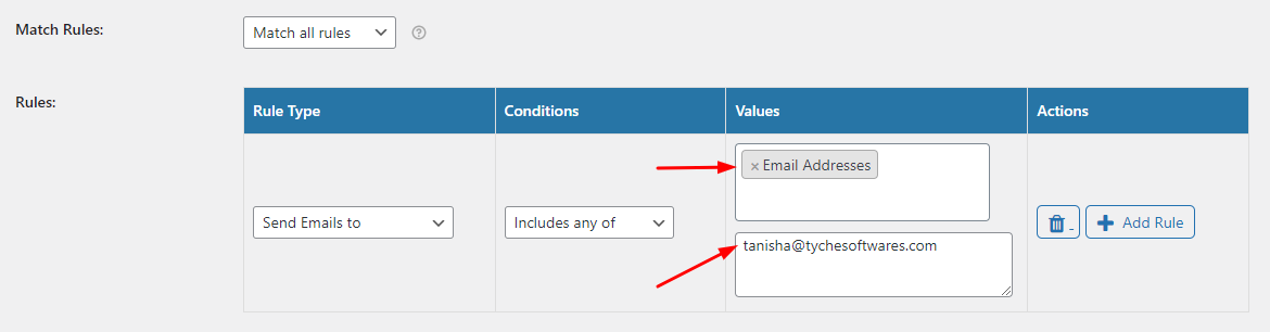 Rules Engine for Email Templates - Tyche Softwares Documentation