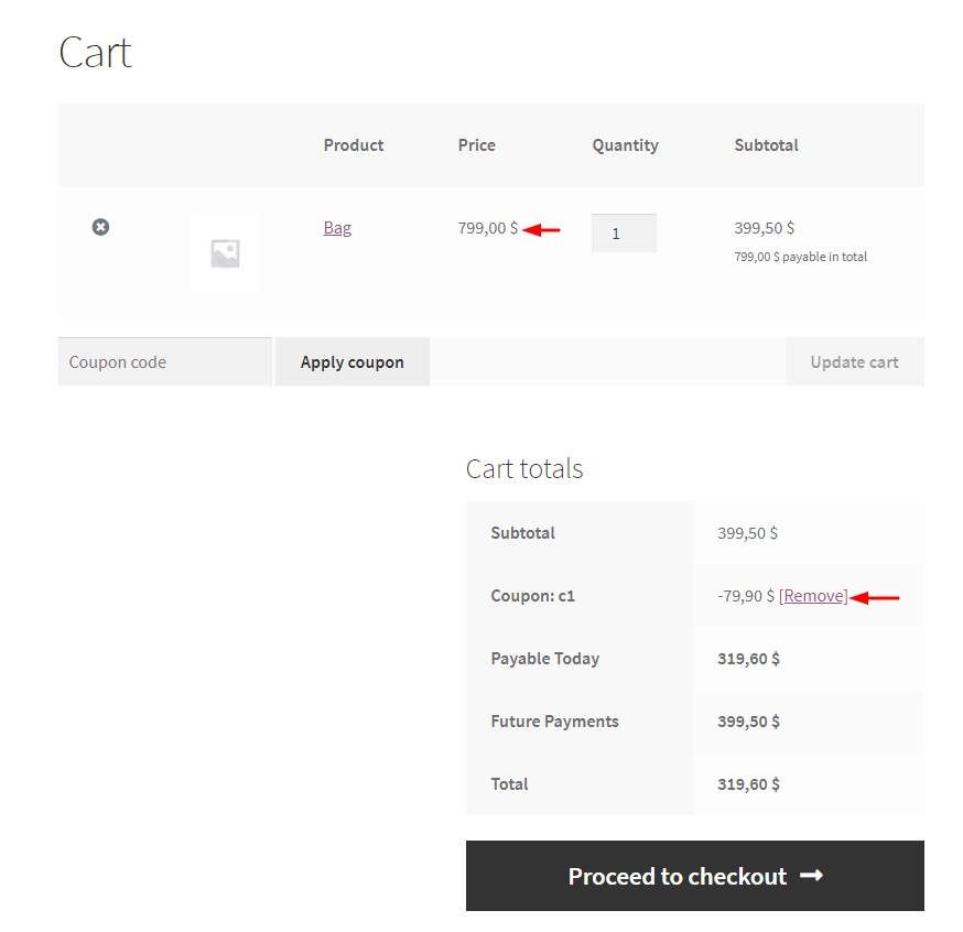 Enable coupons on the deposit amount - Tyche Softwares Documentation