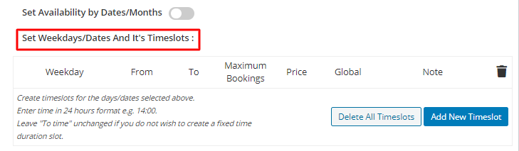 Setup Multiple Dates Booking - Tyche Softwares Documentation