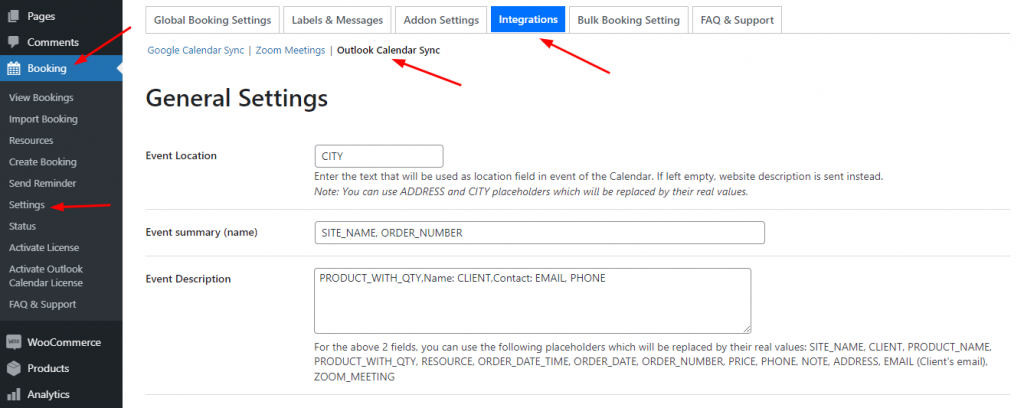 Outlook Calendar Integration Addon - Tyche Softwares Documentation