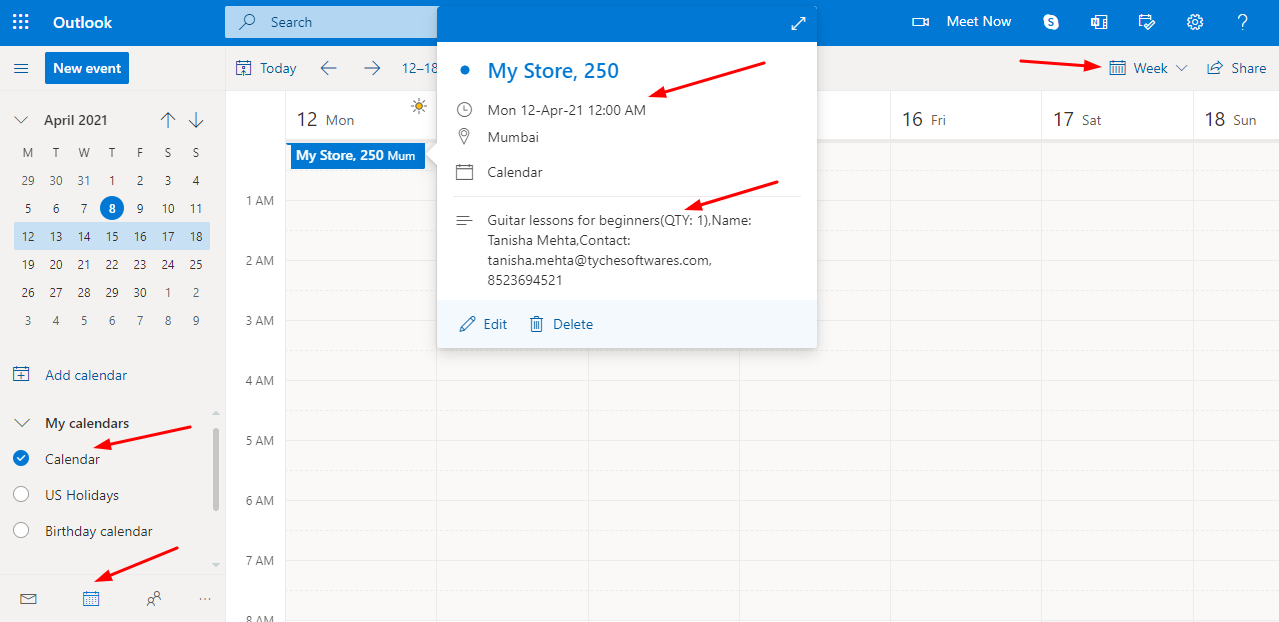 Outlook Calendar Integration Addon - Tyche Softwares Documentation