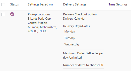 Custom Delivery Settings by Pickup Locations - Tyche Softwares Documentation