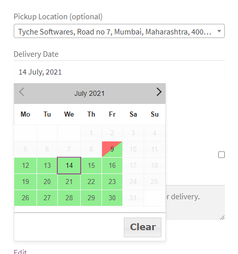 Custom Delivery Settings by Pickup Locations & Product Category - Tyche Softwares Documentation