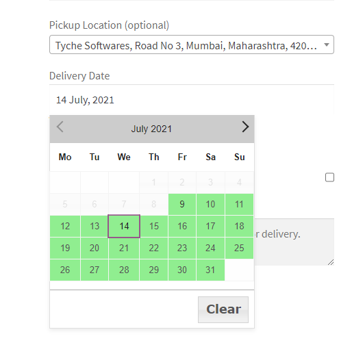 Custom Delivery Settings by Pickup Locations & Product Category - Tyche Softwares Documentation