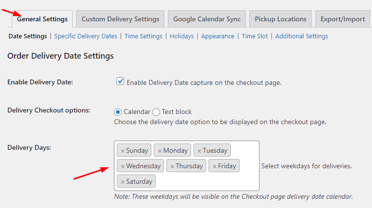 Custom Delivery Settings by Pickup Locations & Product Category - Tyche Softwares Documentation