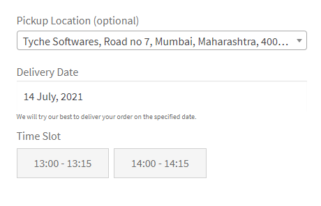 Custom Delivery Settings by Pickup Locations & Product Category - Tyche Softwares Documentation