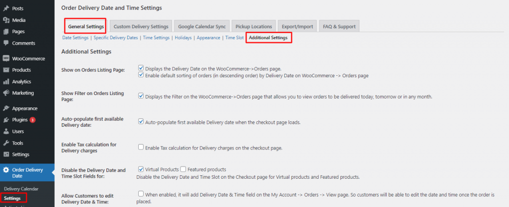 Display delivery date and time information in the WooCommerce mobile app - Tyche Softwares Documentation