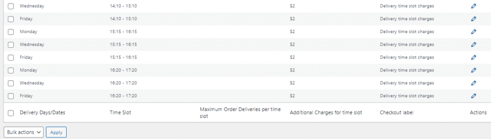 Adding time slots in bulk - Tyche Softwares Documentation