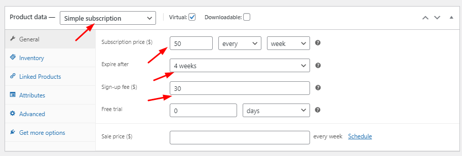 Compatibility of the Resources with the Simple Subscription Products - Tyche Softwares Documentation