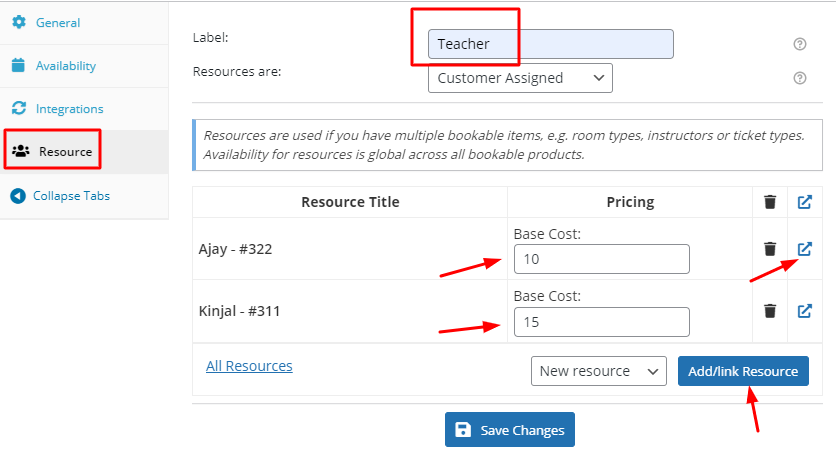 Compatibility of the Resources with the Variable Subscription Products - Tyche Softwares Documentation