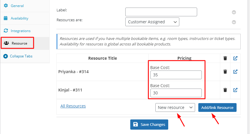 Compatibility of the Resources with the Variable Product type - Tyche Softwares Documentation