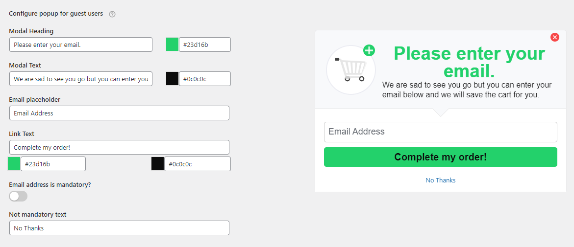 Exit Intent Popups - Tyche Softwares Documentation