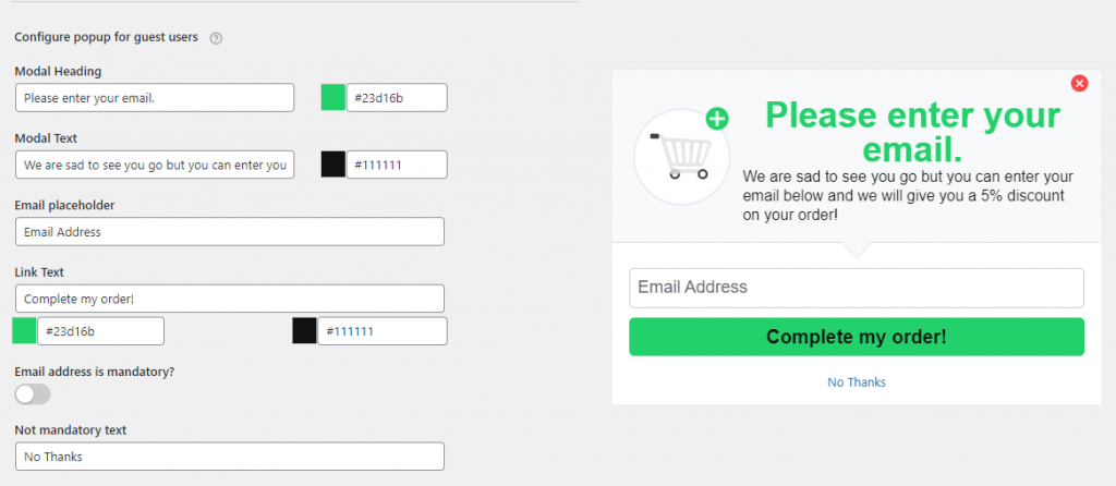 Exit Intent Popups - Tyche Softwares Documentation